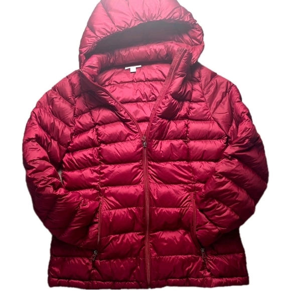 Duck Down Packable Puffer Oudoor Winter Jacket Charter Club Women's Size Lg - Picture 6 of 8